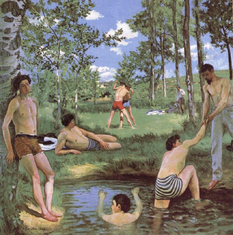 Bazille, Frdric Bathers Spain oil painting art